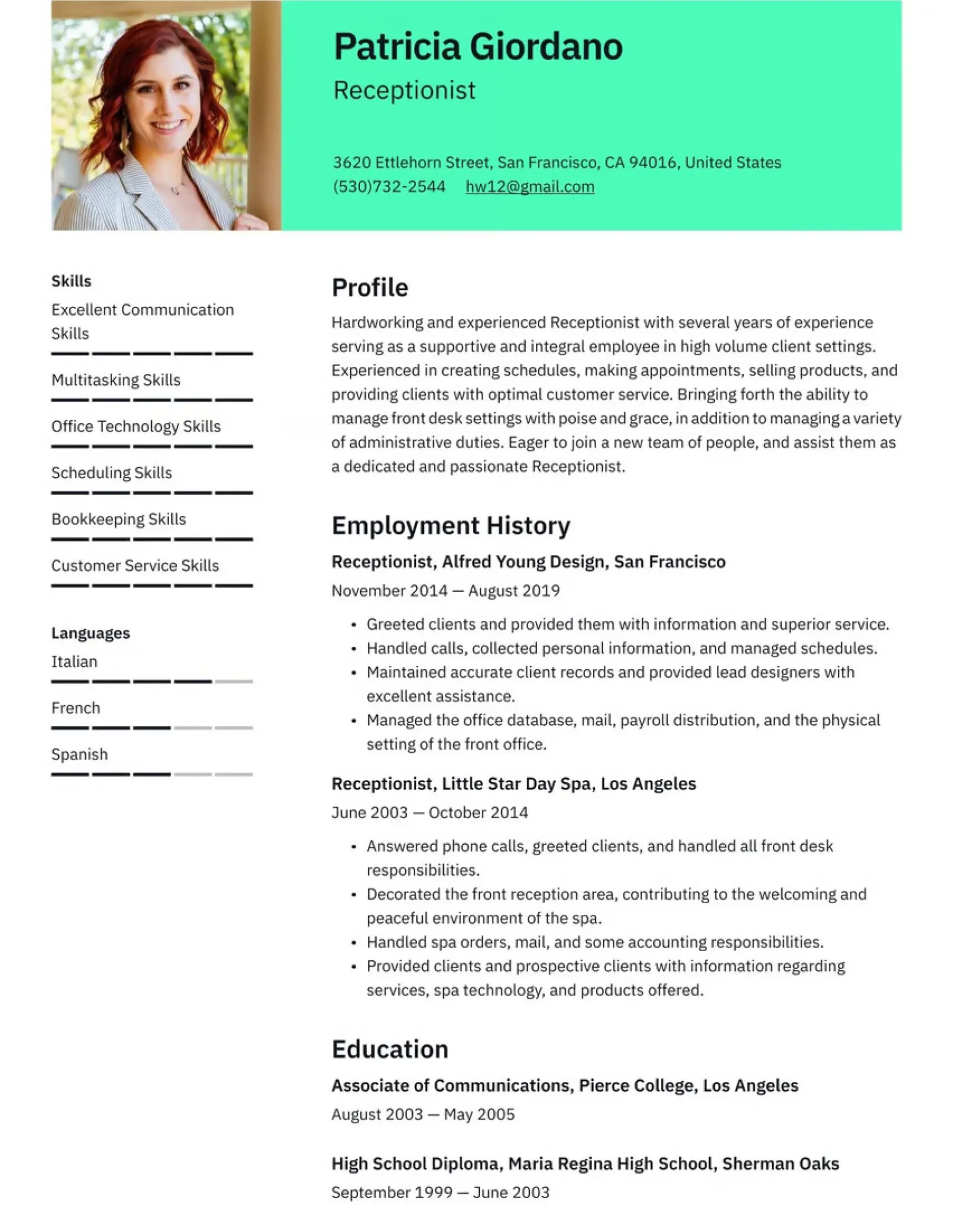 resume_example_1